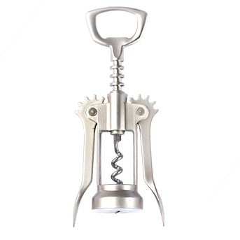 Corkscrew isolated on black background